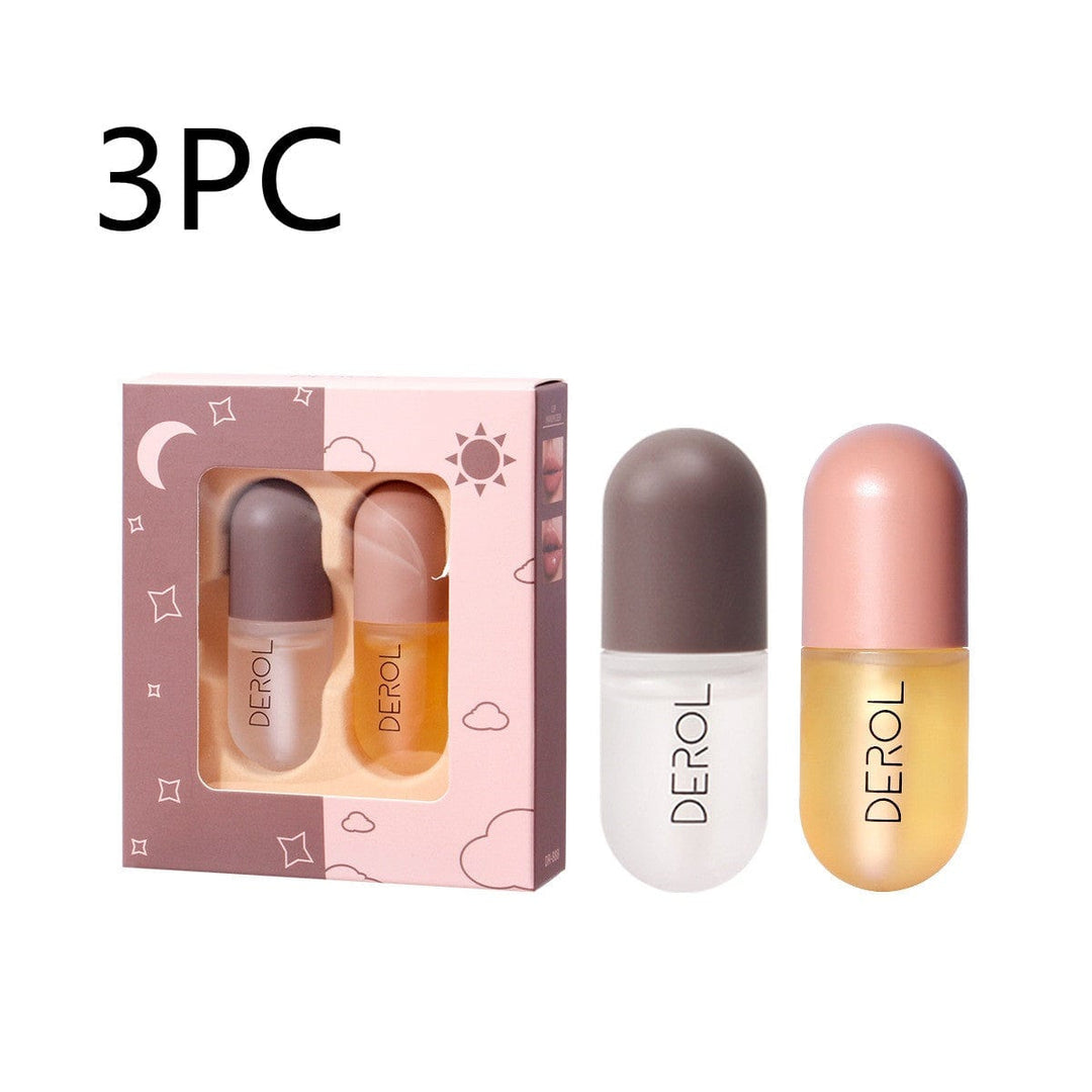 Day Night Instant Volume Lip Plumper Oil Clear Lasting Nourishing Repairing Reduce Lip Fine Line Care Lip Beauty Cosmetic - EVERRD USA