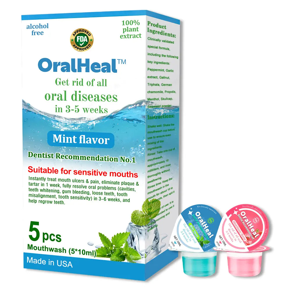 OralHeal™ Jelly Cup Mouthwash Restoring teeth and mouth to health⭐⭐⭐⭐⭐Limited time discount Last 30 minutes - EVERRD USA