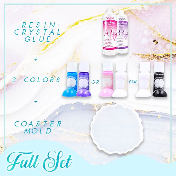 Crystal Resin Coaster DIY Kit (50% Off) - EVERRD USA