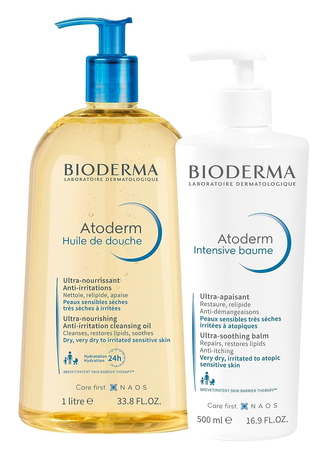 Atoderm Shower Oil, Cleansing Oil for Face & Body, Nourishing Cleansing Oil