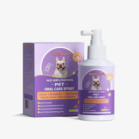 PetClean™ Teeth Cleaning Spray for Dogs & Cats, Eliminate Bad Breath, Targets Tartar & Plaque, Without Brushing - EVERRD USA