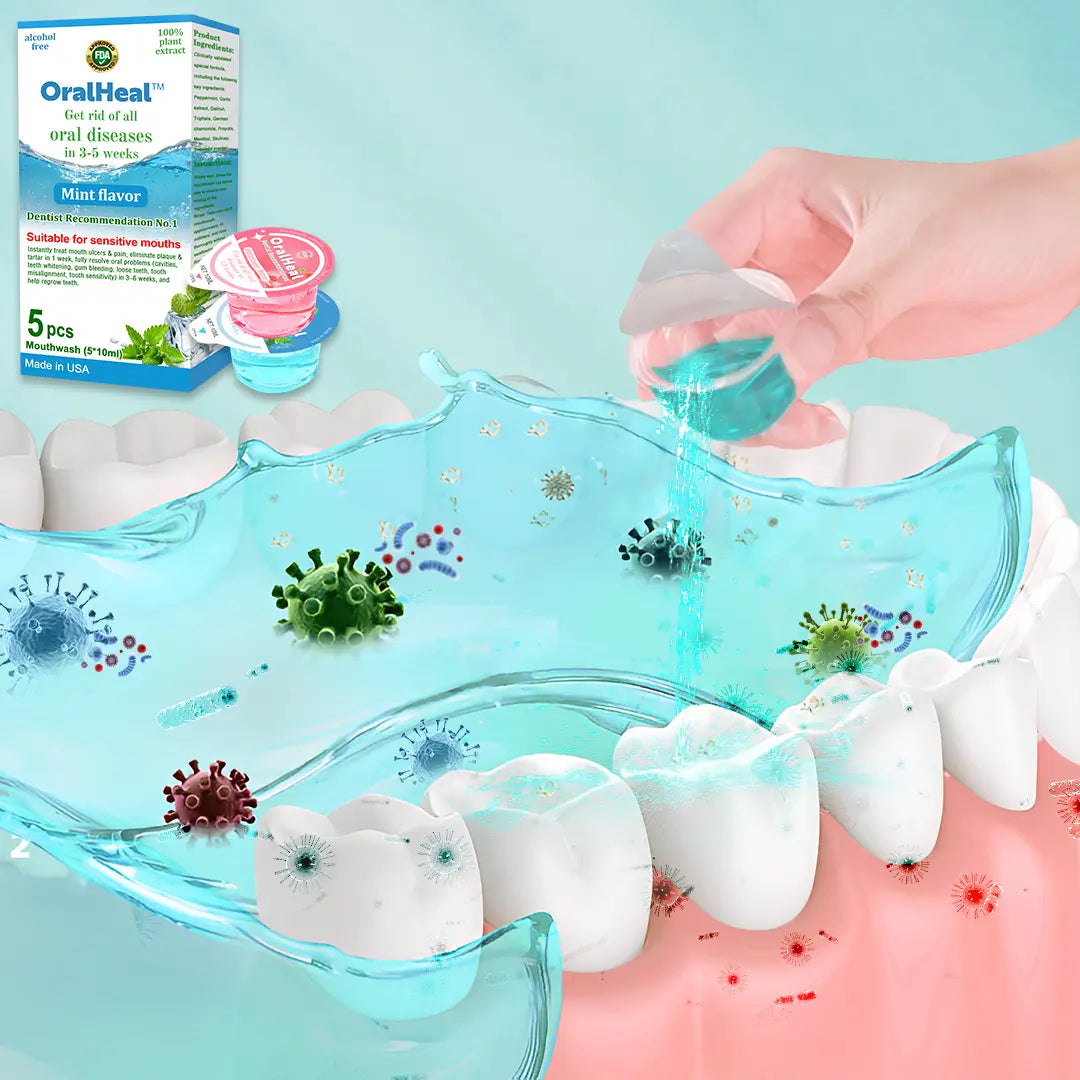 OralHeal™ Jelly Cup Mouthwash Restoring teeth and mouth to health⭐⭐⭐⭐⭐Limited time discount Last 30 minutes - EVERRD USA