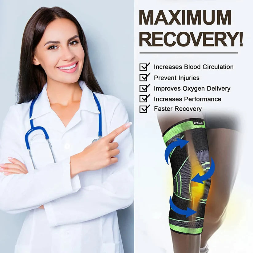 KNEE COMPRESSION & SUPPORT SLEEVE - BUY 1 GET 1 FREE Everrd