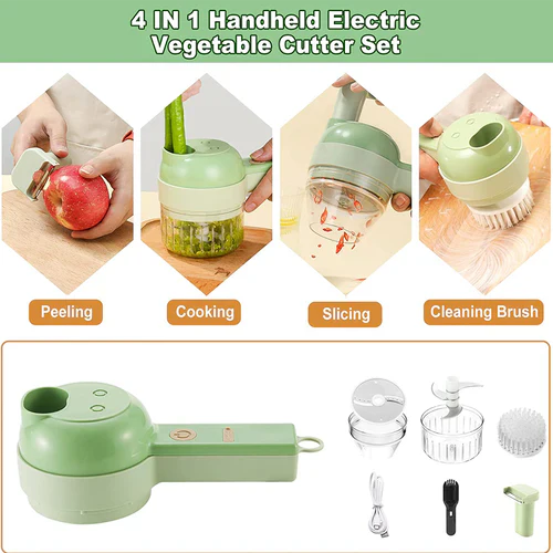 Space Life™ - 4 IN 1 Electric Vegetable Chopper Everrd