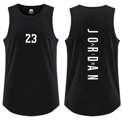 Summer Men'S Outdoor Basketball Sports Breathable Sweat-Absorbent Vest Fitness Workout Tops Casual Fashion Men'S Clothing