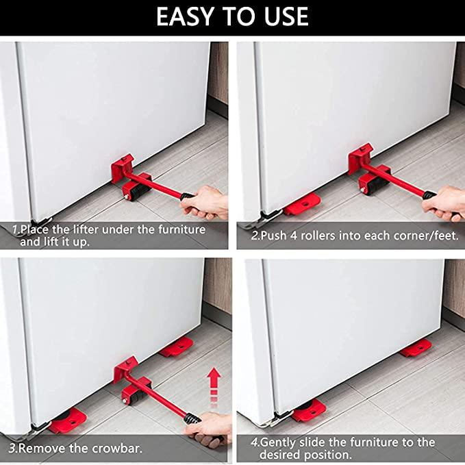 Heavy Furniture Lifter Tools with Sliders for Easy and Safe Shifting Everrd