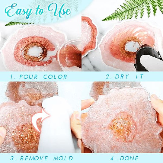 Crystal Resin Coaster DIY Kit (50% Off) - EVERRD USA