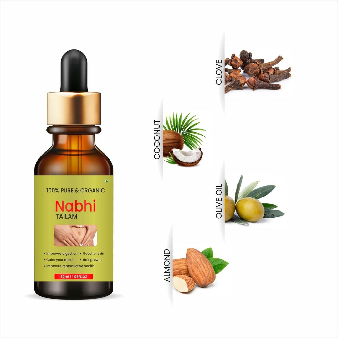 Nabhi Touch Ayurvedic Relief Oil For Belly (Buy 1 Get 1 Free) everrd