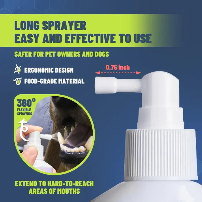 PetClean™ Teeth Cleaning Spray for Dogs & Cats, Eliminate Bad Breath, Targets Tartar & Plaque, Without Brushing - EVERRD USA