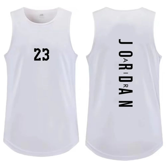 Summer Men'S Outdoor Basketball Sports Breathable Sweat-Absorbent Vest Fitness Workout Tops Casual Fashion Men'S Clothing