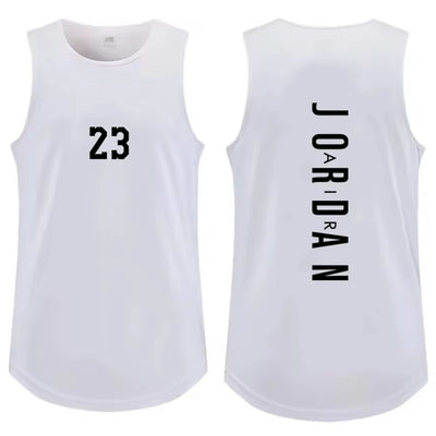 Summer Men'S Outdoor Basketball Sports Breathable Sweat-Absorbent Vest Fitness Workout Tops Casual Fashion Men'S Clothing