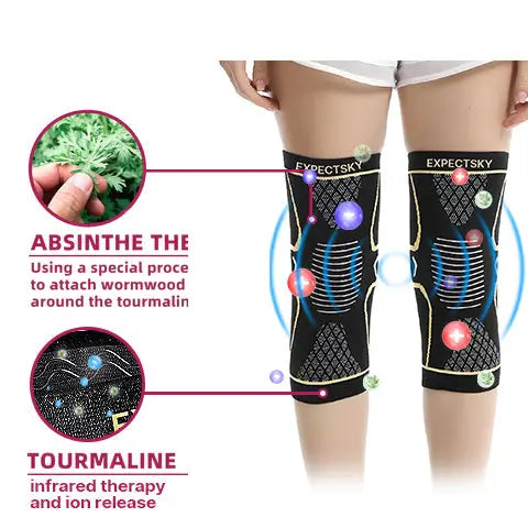 EXPECTSKY™ Ice Slik Tourmaline Shaping Knee Sleeve--For Men and Women, Medical Grade Knee Pads,Suitable for body shaping, arthritis, relief of joint pain, varicose veins, gout, etc - EVERRD USA