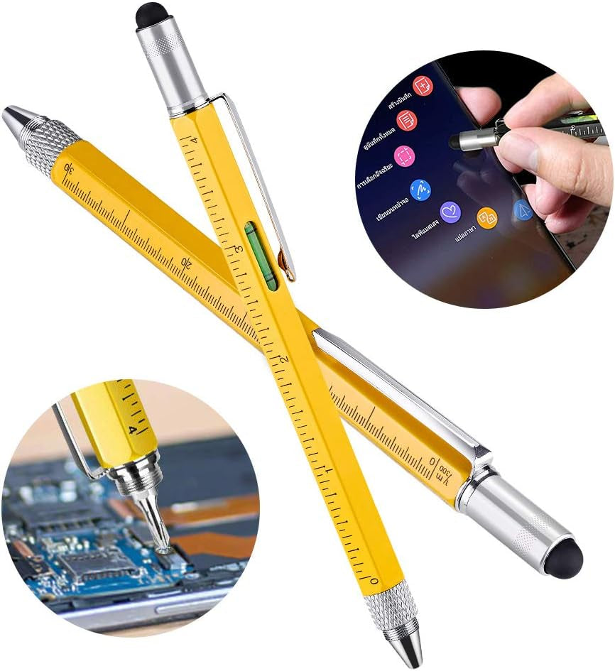 Gifts for Men, Stocking Stuffers for Men, 6 in 1 Multitool Pen, Christmas Gifts for Dad Gifts, White Elephant Gifts for Adults, Cool Gadgets for Mens Gifts, Gifts for Men Who Have Everything