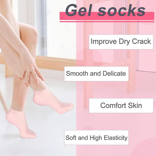 Silicone Moisturizing Socks (2 PAIR OF SOCKS) everrd