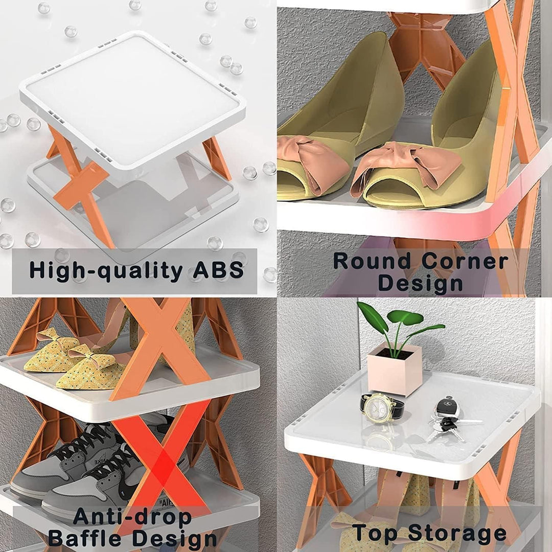 Smart Foldable Shoes Shelf 6 Tier Shoe Rack Everrd