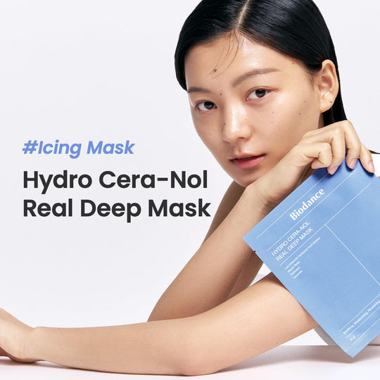 BIODANCE Bio-Collagen Real Deep Mask, Hydrating Overnight Hydrogel Mask, Pore Minimizing, Elasticity Improvement, 34g x4ea Everrd