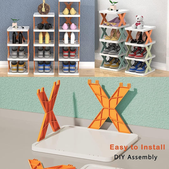 Smart Foldable Shoes Shelf 6 Tier Shoe Rack Everrd