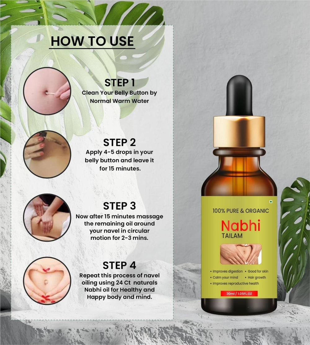 Nabhi Touch Ayurvedic Relief Oil For Belly (Buy 1 Get 1 Free) everrd