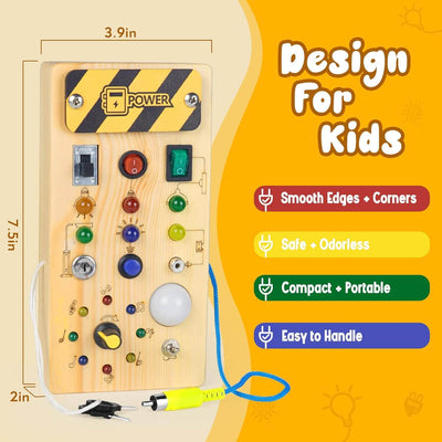 Montessori Wooden Switch Board