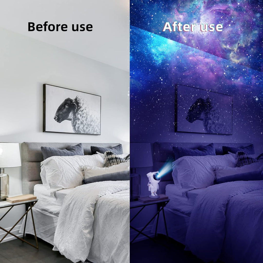 Everrd™ Galaxy Projector, Tiktok Astronaut Nebula Night Lights, Remote Control Timing and 360°Rotation Magnetic Head,Star Lights for Bedroom,Gaming Room Decor - EVERRD USA