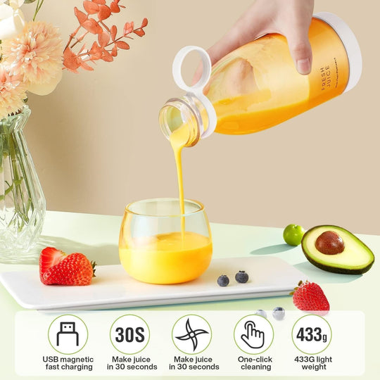 Fresh Juice Portable Juicer Blender Rechargeable everrd