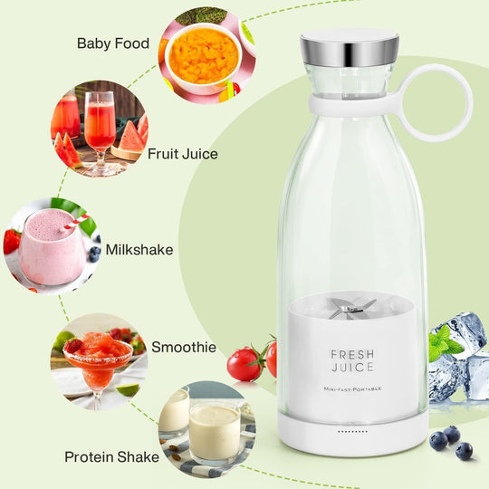 Fresh Juice Portable Juicer Blender Rechargeable everrd