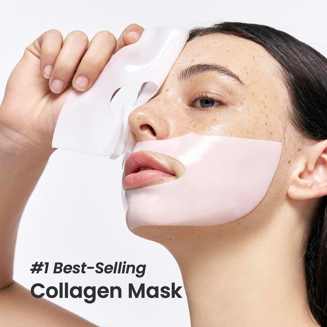 BIODANCE Bio-Collagen Real Deep Mask, Hydrating Overnight Hydrogel Mask, Pore Minimizing, Elasticity Improvement, 34g x4ea Everrd