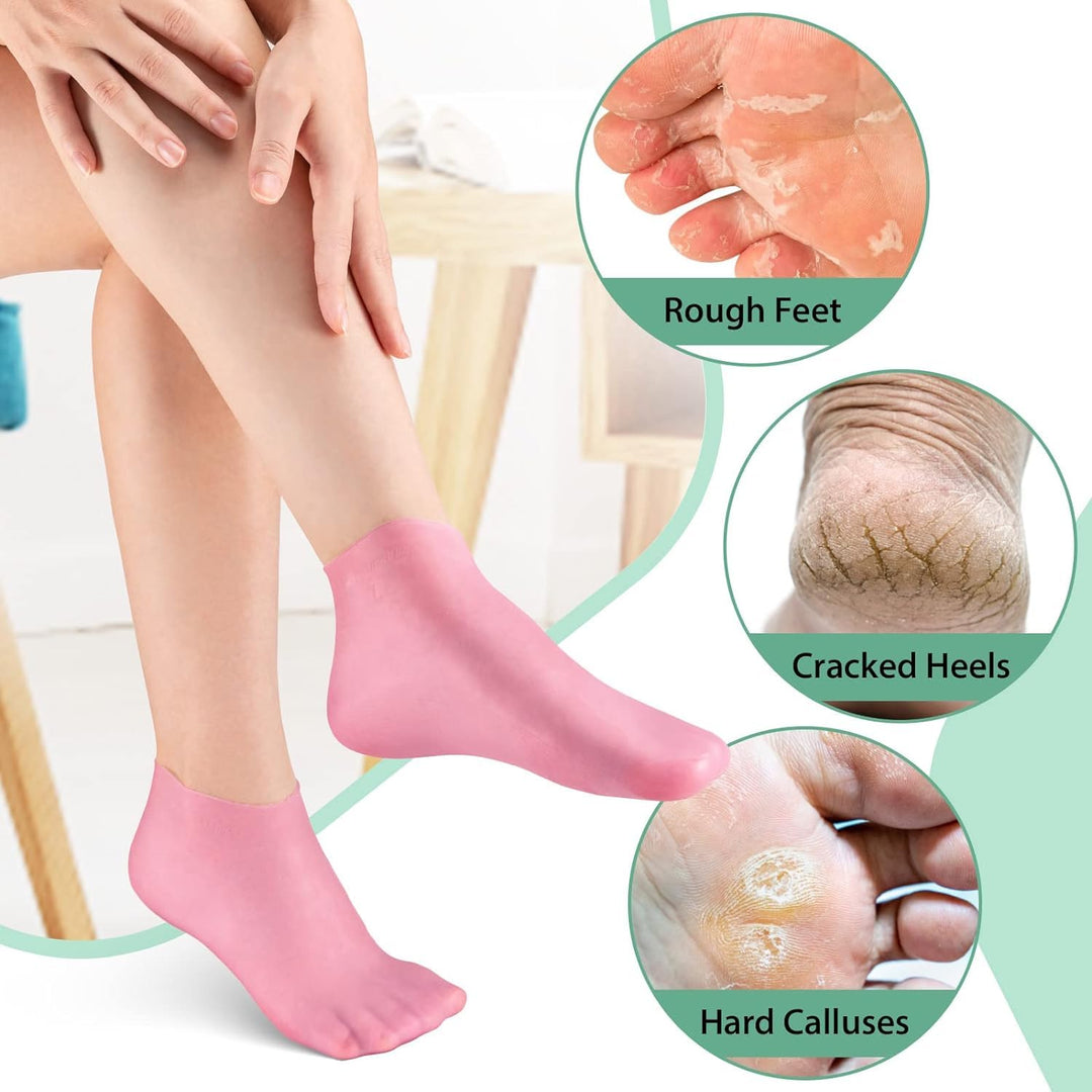 Silicone Moisturizing Socks (2 PAIR OF SOCKS) everrd