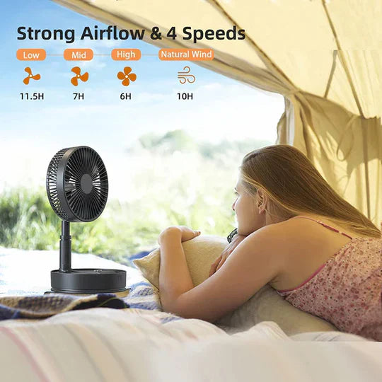 Space Life™ Powerful Rechargeable Table Fan Everrd