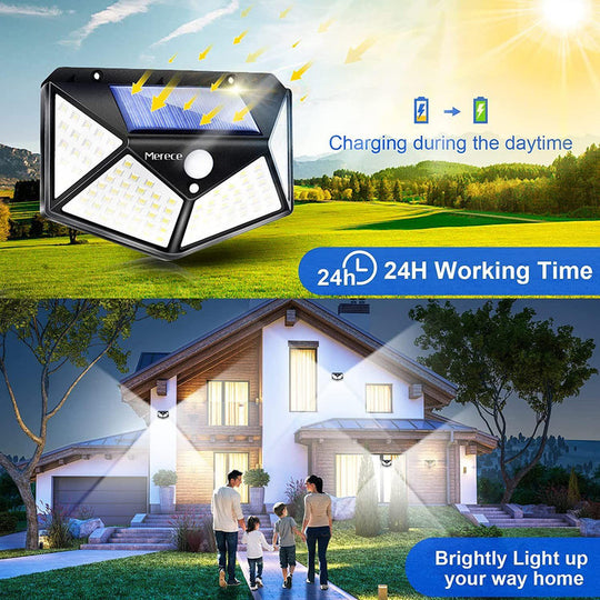 SOLAR MOTION SENSOR LIGHT FOR HOME AND GARDEN,OUTDOORS,BRIGHT SOLAR WIRELESS SECURITY MOTION SENSOR Everrd