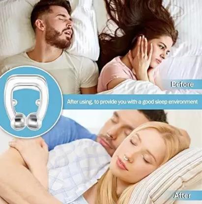 Portable Anti Snoring Device for Men and Women - High-Quality | Medical Grade Soft Silicone Nose Clip Everrd