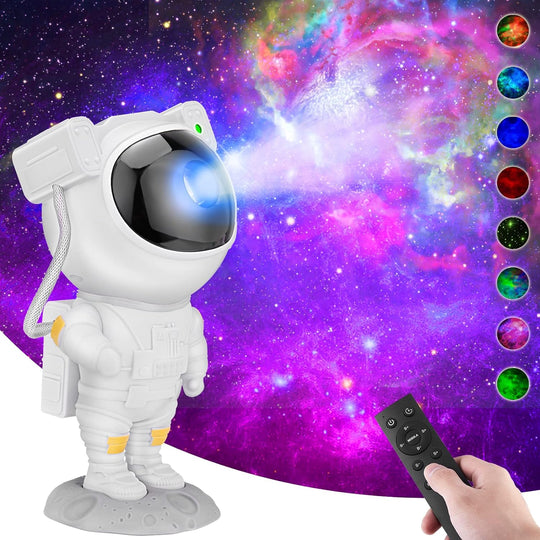 Everrd™ Galaxy Projector, Tiktok Astronaut Nebula Night Lights, Remote Control Timing and 360°Rotation Magnetic Head,Star Lights for Bedroom,Gaming Room Decor - EVERRD USA