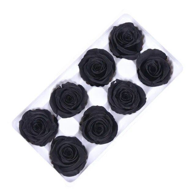 8Pcs/Box Preserved Rose Immortal B Grade Roses 4-5CM Diameter DIY Wedding Decoration Christmas Eternal Flower Of Life Material - EVERRD USA