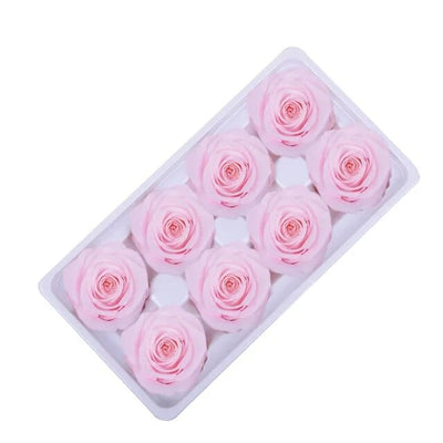 8Pcs/Box Preserved Rose Immortal B Grade Roses 4-5CM Diameter DIY Wedding Decoration Christmas Eternal Flower Of Life Material - EVERRD USA