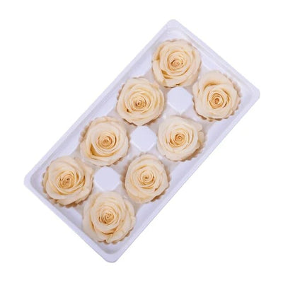 8Pcs/Box Preserved Rose Immortal B Grade Roses 4-5CM Diameter DIY Wedding Decoration Christmas Eternal Flower Of Life Material - EVERRD USA