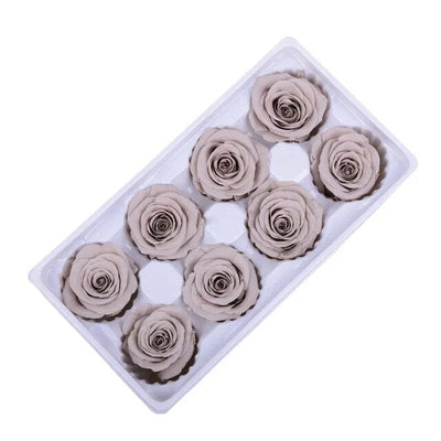 8Pcs/Box Preserved Rose Immortal B Grade Roses 4-5CM Diameter DIY Wedding Decoration Christmas Eternal Flower Of Life Material - EVERRD USA