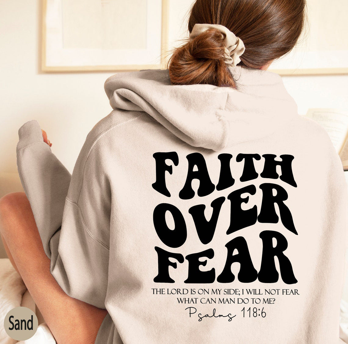 Faith over Fear Sweatshirt,Christian Shirt,Bible Verse Hoodi