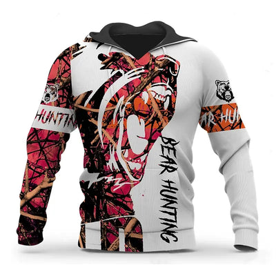 Men's Hoodie Pullover Hoodie Sweatshirt Lightweight Hoodie Graphic Animal Block Print Sports & Outdoor Daily 3D Print Streetwear