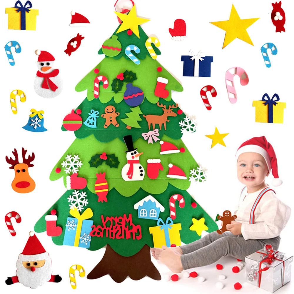 Toddler Treetopia -  Felt Fantasy 32 pcs stickers + FREE 5meter Christmas Lights + FREE ebook