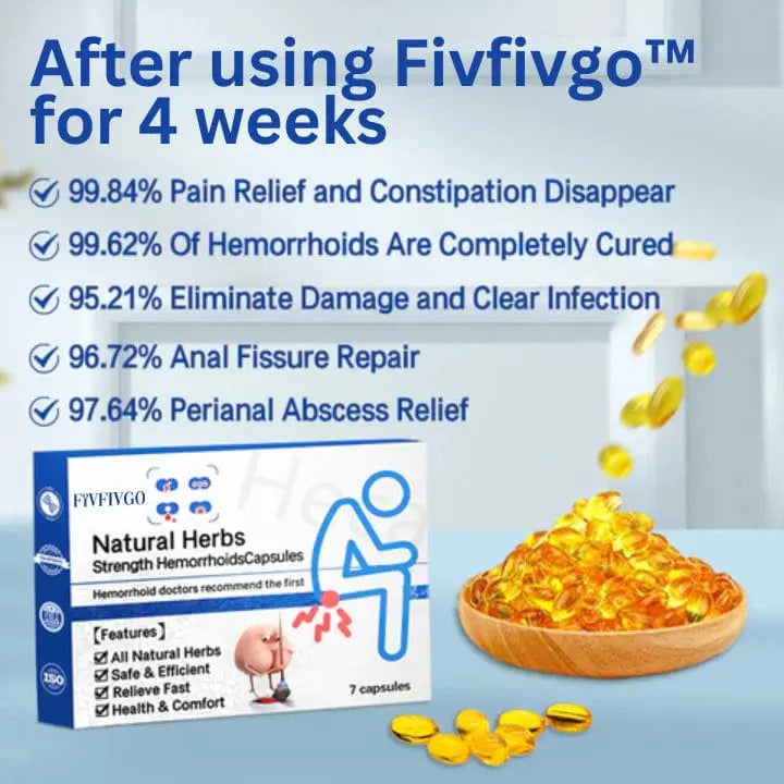 Fivfivgo™ Natural Herbal Strength Hemorrhoid Capsules - EVERRD USA