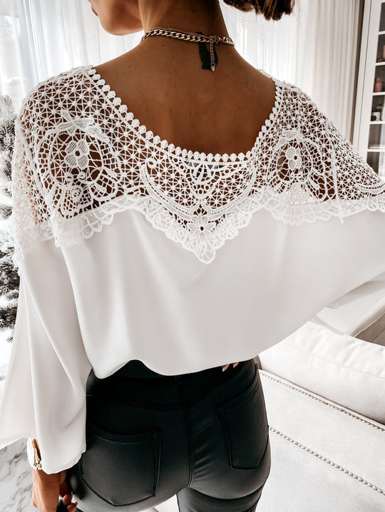 Snow Embroidered Blouse - EVERRD USA