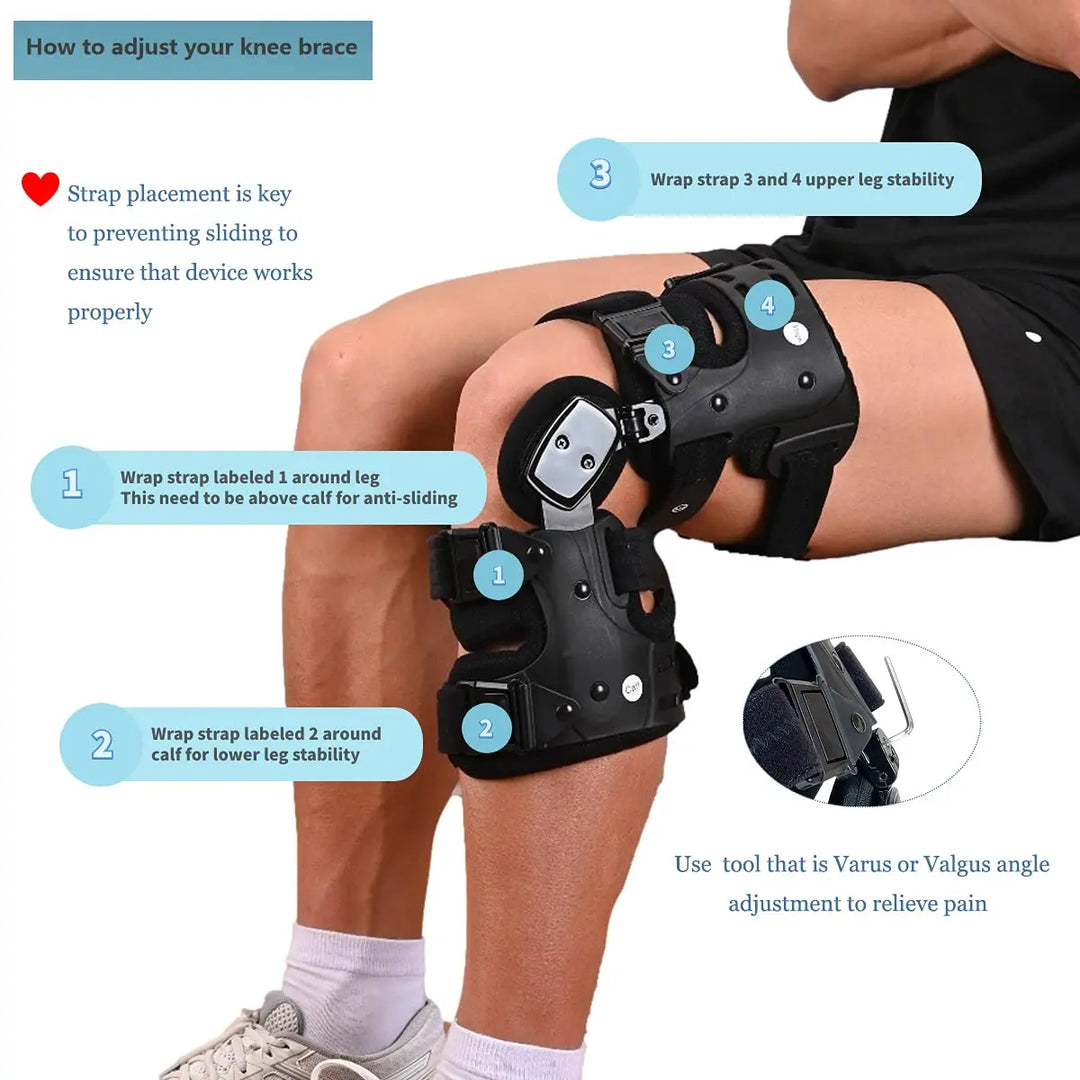 EVERRD Unloader Knee Brace, Osteoarthritis of the Bone on Bone Knee Support, Rheumatoid Arthritis Joint Pain and Degeneration EVERRD USA