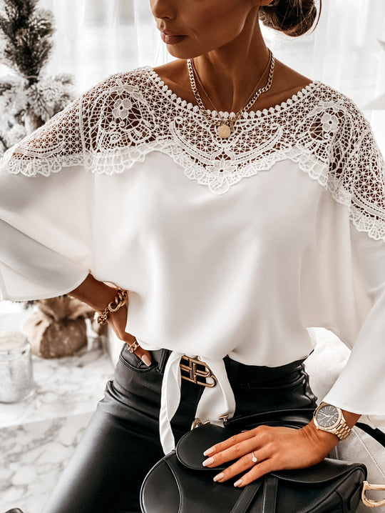 Snow Embroidered Blouse - EVERRD USA