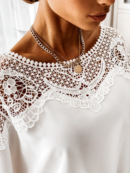 Snow Embroidered Blouse - EVERRD USA