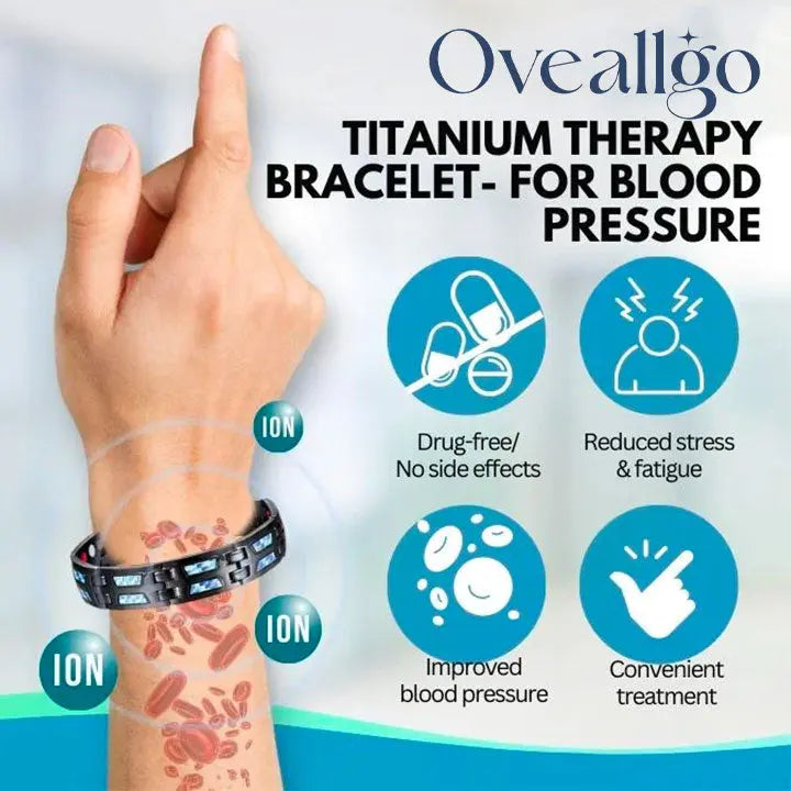 Oveallgo™ Titanium Therapy Bracelet - for Blood Pressure - EVERRD USA