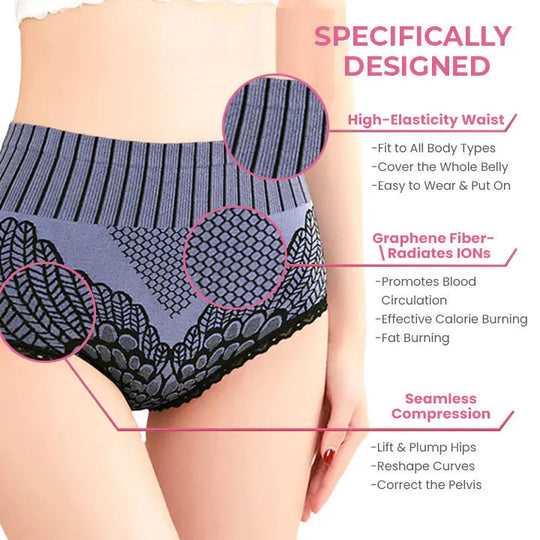 Oveallgo™ Graphene Fiber Restoration High Waist Briefs - EVERRD USA