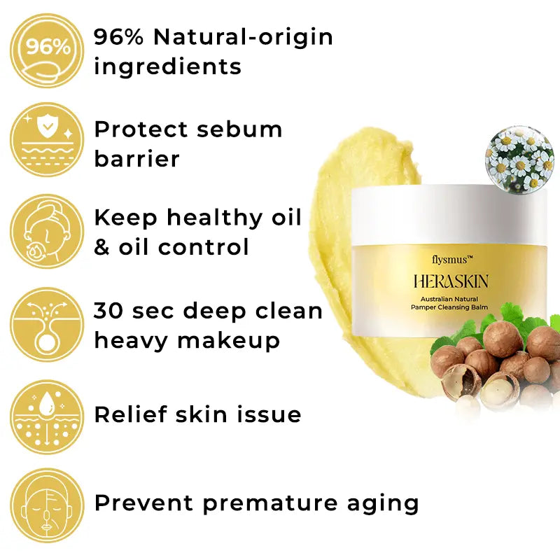 flysmus™ HERASKIN Australian Natural Pamper Cleansing Balm - EVERRD USA