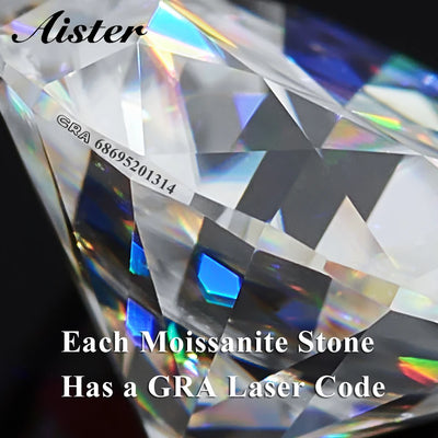 Aister™ | Certified Moissanite Lab Diamonds with GRA Certificate | Wholesale D Color Moissanite Loose Stones 0.1-12.0ct VVS1