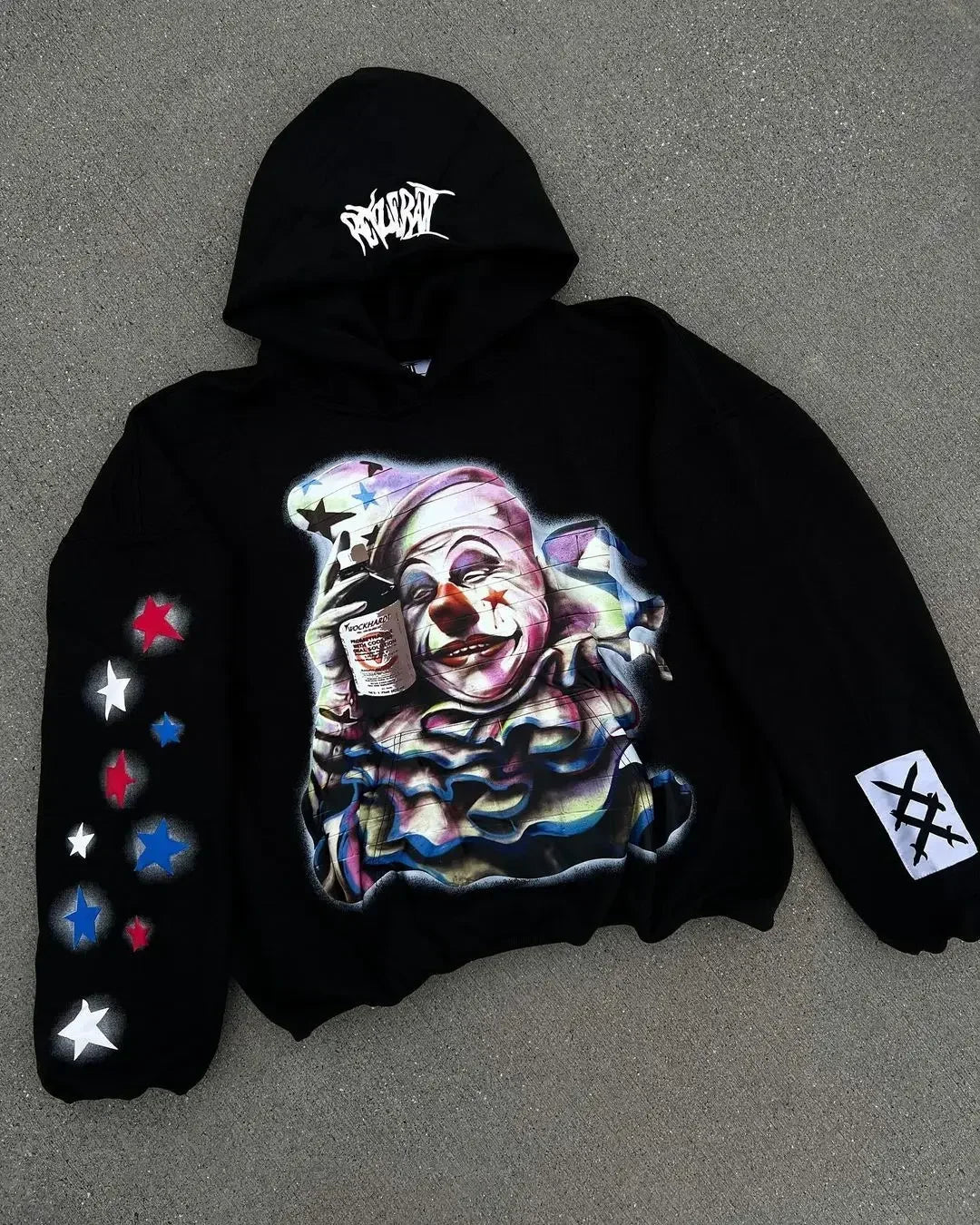 Übergroße Y2k Tops Hoodie Streetwear Goth Beliebte Harajuku Trainingsanzug Männer Clown Print Hoodies Sweatshirt Kleidung Männer Kleidung