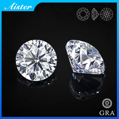 Aister™ | Certified Moissanite Lab Diamonds with GRA Certificate | Wholesale D Color Moissanite Loose Stones 0.1-12.0ct VVS1